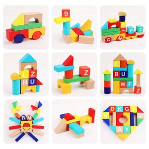 Kids Skill Stacking Numbers Alphabets <b>Block</b> Toys Environmentally Wooden <b>Building</b> <b>Blocks</b> for Toddlers - Product Image 5