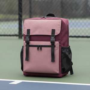 Sac à dos de pickleball recyclé pour 2 raquettes, en RPET, avec logo personnalisé, vente en gros, sac à dos pour raquettes de tennis et de padel - Product Image 3