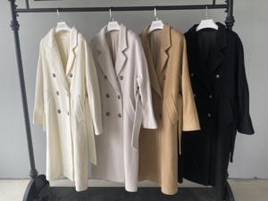 Mới nhất bán tùy chỉnh thiết kế dài phong cách chất lượng tốt Len cashmere áo Phụ nữ - Product Image 6