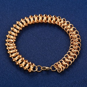 Bracelet chaîne maillons épais en acier inoxydable style punk pour femmes et hommes, chaîne de cheville, bracelet de poignet, bijoux en métal, cadeau - Product Image 1