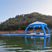 Plate-forme gonflable flottante pour ponton, flotteurs d'eau de lac, plate-forme de saut d'eau en Pvc