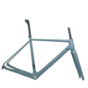 Winowsports – cadre de vélo de route en carbone <span class=keywords><strong>700C</strong></span>, frein à disque, axe traversant 12x142mm, cadres de vélo de course en gravier avec fourche en gravier en carbone - Product Image 2