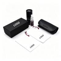 Ensemble d'emballage de lunettes de luxe Bestclean avec logo personnalisé, étui en cuir PU de qualité supérieure et kit de nettoyage, service OEM ODM d'usine