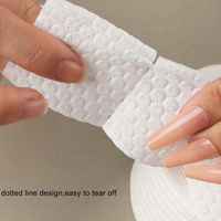 1000 lingettes jetables en cellulose sans peluches pour ongles, tampons absorbants pour le démaquillage des ongles et la manucure