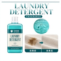Détergent liquide pour lessive OEM personnalisé, parfum frais longue durée, produits de nettoyage, parfum d'hortensia, emballage mural droit