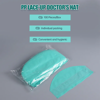 Penutup Kepala Sekali Pakai, Ramah Lingkungan, Bahan PP Nonwoven, Model Bulat, Untuk Mop, Bedah, dan Dokter
