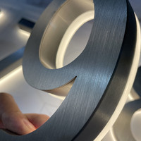 Özel daire 3D Metal arkadan aydınlatmalı ışıklı ev numarası harfler işareti Led otel kapı paslanmaz çelik
