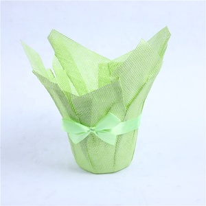 2024 dernière Promotion prix personnalisé petite à grande taille Table plante impression feuille Pots de fleurs papier <span class=keywords><strong>Pot</strong></span> de fleur couvre - Product Image 3