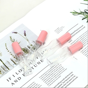 <strong>P</strong>-LAN Newest 18ml Plastic Empty Lip Gloss Container Custom Logo Pink Lip Gloss <strong>Tubes</strong> with Wand for Cosmetics Wholesale - Product Image 3