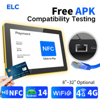 Nueva Tableta Android POE para Montaje en Pared, RJ45 75*75 VESA, Pantalla Táctil Capacitiva de 10 Puntos RK3576S, Android 14, Pantalla Comercial