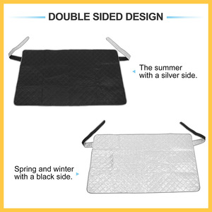 Pare-soleil magnétique universel pour fenêtre arrière de <span class=keywords><strong>voiture</strong></span>, tissu Oxford en feuille d'aluminium, anti-gel, anti-gel, pare-neige - Product Image 2