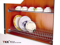 TKK Design Moderno Aço Inoxidável Elevador Cesta Pull Down & Lift Cozinha Armazenamento & Secagem Rack para Armários