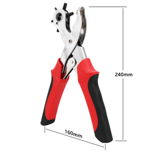 Adjustable Smooth Cutting <strong>Leather</strong> <strong>Belt</strong> <strong>Hole</strong> <strong>Puncher</strong> 3 Years Industrial Set with Custom Logo Silver Steel Grip Copper Material - Product Image 6