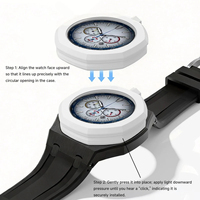 Correa de Acero Inoxidable de Lujo Lionorm para Reloj de Bolsillo Swatch Royal Pop, Conversión de Corona a las 3 en Punto, Kit de Modificación Savonnette