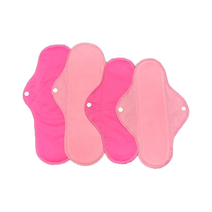 Ensemble de Serviettes Hygiéniques Lavables et Réutilisables en Polaire Rose Personnalisées – Serviette Menstruelle <span class=keywords><strong>Lavable</strong></span> et Réutilisable en Coton - Product Image 1
