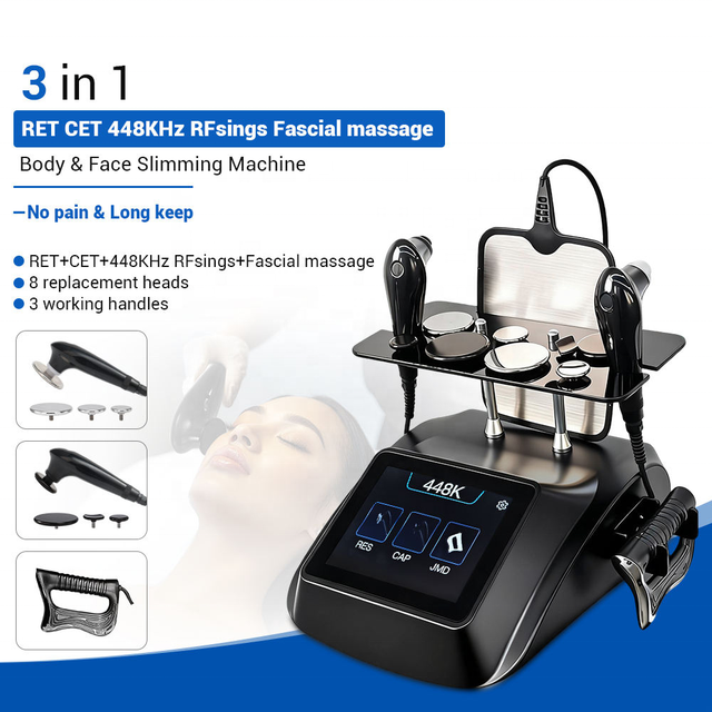 Portable 3 in 1 Face & Neck Lifting 448khz Tecartherapies Machine Skin Tightening Master 448k Machine