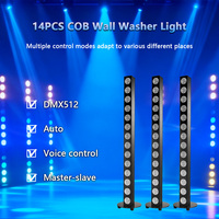 14X20W RGBW COB Barra de luces de escenario Matrix Pixel de alta potencia Arandela de pared Luces DMX512 Luces estroboscópicas de DJ para fiesta Show Bar KTV