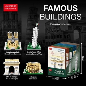 Lele Brothers 9200 Mini-Particle Famous Architecture Series ABS Desktop Ornament Boys Girls Gift Assembly Building Block Toy - Product Image 5