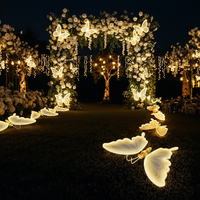 Momovalley 40CM Papillons Ailés Dynamiques LED Lumières de Mariage Étanche Décoration Ambiance pour Fêtes et Mariages