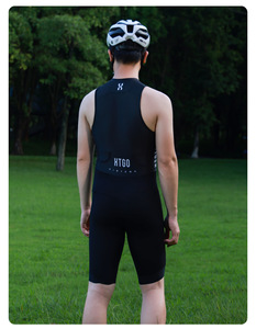 Traje de Triatlón Unisex Personalizable con Estampado Transpirable, Corte Láser, Elástico en Cuatro Direcciones, Disponible sin Mangas, Manga Corta, Manga Larga, con Cierre Completo - Product Image 4