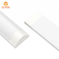 WS2010B Plinthe blanche de haute qualité étanche taille 20*10mm PS matériau plinthe revêtement panneaux décoratifs