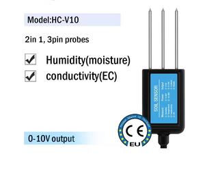 Sensore di Umidità, Temperatura, EC, PH e NPK del Suolo ad Alta Precisione 5-30V <span class=keywords><strong>DC</strong></span> con Uscita Opzionale 4-20mA/0-5V/RS485 - Product Image 4