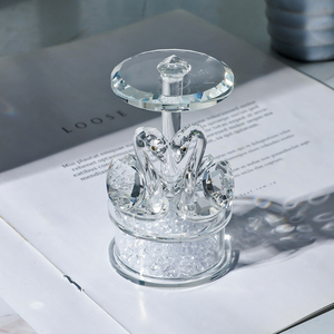 <span class=keywords><strong>Cigno</strong></span> di cristallo un paio di regali dolci brillano figurina di vetro collezione centrotavola ornamento - Product Image 2