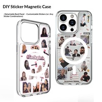 Coque transparente magnétique antichoc 2-en-1 avec plaque arrière amovible, protection intégrale personnalisable pour iPhone 17 Pro Max Air