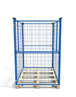 Cage en fil d'acier pliable personnalisée avec fermeture à loquet, ouverture latérale, finition thermolaquée, marque Shifeng, Shandong
