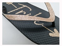 Tongs et Claquettes pour Femme, Chaussures Plates Décontractées d'Été et de Printemps, Légères, Personnalisables, Antidérapantes, avec Strass
