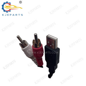 สายเคเบิลอะแดปเตอร์สำหรับ10Pin ในรถไปยังสายสัญญาณข้อมูล USB แบบ2ทางสำหรับผนังที่ยอดเยี่ยม M4เครื่องเล่น CD รถ AUX - Product Image 5