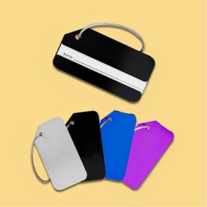 Tên Cá nhân hoá tùy chỉnh sân bay Túi Kawaii Anime nhôm Golf thẻ logo đám cưới kim loại Ba Lô Túi tag - Product Image 2