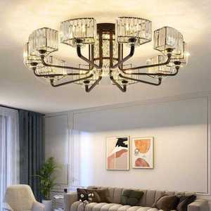 Lámpara de Techo Moderna de Cristal, Estilo Hugger, LED, Luz Blanca Cálida para Sala de Estar, Marca Zeal Lighting - Product Image 1