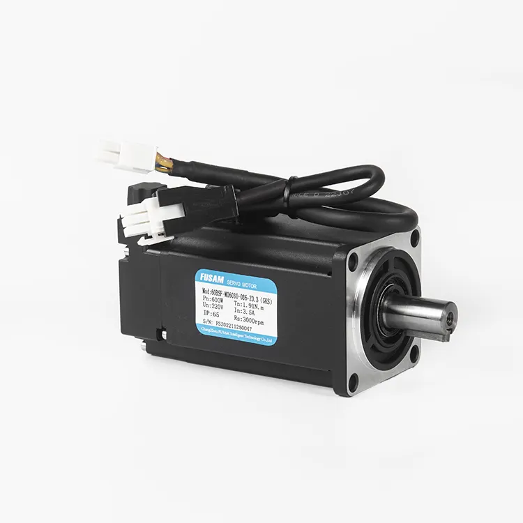 Servomotor y controlador para máquina CNC, 60mm, 220V, 600W, 3000R, 1.27N, CA, calidad CE