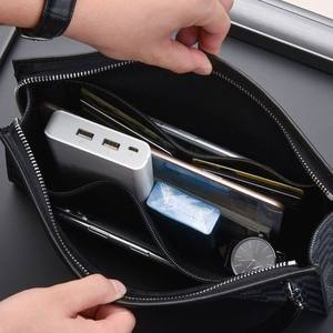 <b>Mens</b> Business <b>Clutch</b> <b>Bag</b> New Pattern Print Fashion Waterproof <b>Men's</b> <b>Clutch</b> <b>Bag</b> with Zipper Closure Polyester Lining - Product Image 3