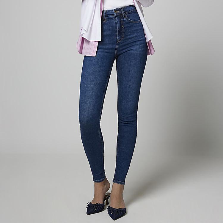 Jeans push-up al por mayor Cintura alta, estilo colombiano