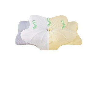 Vente Flash <span class=keywords><strong>Oreiller</strong></span> Moderne Écologique en Mousse à Mémoire <span class=keywords><strong>de</strong></span> <span class=keywords><strong>Forme</strong></span> avec Rembourrage Alternatif, Soutien Cervical Spécial, Motif Uni 400TC - Product Image 3