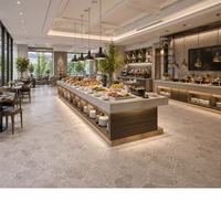 Carrelage en porcelaine Terrazzo Matera 600x1200 mm, style moderne minimaliste, absorption d'eau <0,5, pour supermarchés, halls, balcons, salles de bain, salles à manger