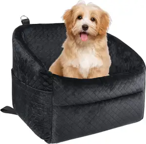 Cane seggiolino auto Pet Booster per cani di piccole dimensioni con cuscino spesso letto da viaggio sedile per animali domestici sedile letto per auto con Logo personalizzato