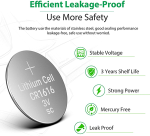 CE認証高容量CR1220 CR1616 CR1620 CR1620 CR1632 CR2016 CR2025 CR2032 3V非充電式リチウムボタンセルコインバッテリー - Product Image 6