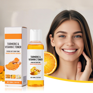 Tonique à la curcumine et à la vitamine C, 100 ml, soin du <span class=keywords><strong>visage</strong></span>, vente chaude, unifie le teint, rehausse l'éclat naturel - Product Image 1