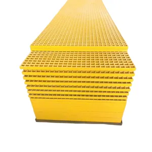 4*12 inch fibreglass Gritted grating FRP floor grill for Food Processing