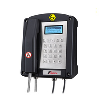 Teléfono para Áreas Peligrosas con Certificación IECEx, IP66 Resistente al Agua, IK09 Resistente a Impactos, Alimentado por Línea, a Prueba de Explosiones, Teléfono Industrial