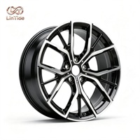 Rines de Aleación Forjados Nuevos de 18-22 Pulgadas para Automóvil, Color Negro Brillante, Mecanizado CNC, Diseño Bicolor, Construcción de Alta Resistencia