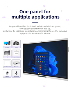 Pizarra inteligente 65 75 86 de 98 pulgadas con Pizarra Interactiva multiusuario de sistema dual para la escuela - Product Image 3