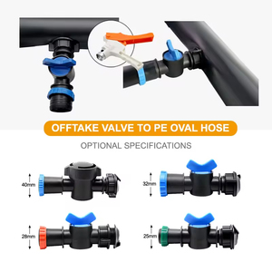 Valvola di collegamento per nastro irrigante, connettore personalizzato per sistema di irrigazione a pioggia, microirrigazione a nastro, di alta qualità e durevole - Product Image 4