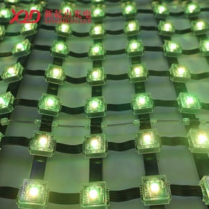 หน้าจอ LED แบบตาข่ายกลางแจ้ง ความสว่างสูง <span class=keywords><strong>9000CD</strong></span> กันน้ำ สำหรับตกแต่งผนังอาคารและโฆษณาบนป้ายโฆษณา - Product Image 2