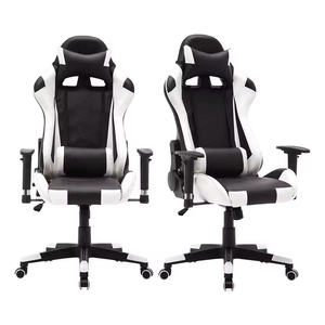 Silla de Juego Ejecutiva de Estilo Moderno, Respaldo Alto Reclinable, Ergonómica, de Cuero PU, con Reposapiés, para Computadora, Oficina, AJHH 24 Giratoria 572 - Product Image 2
