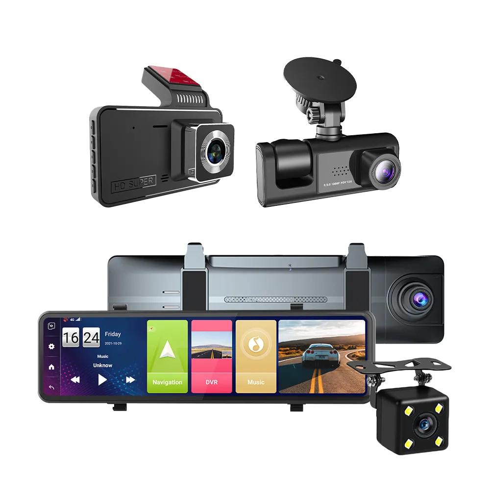 Xe DVR Dash máy ảnh Wifi Dashcam G-Sensor xe ô tô Video Recorder 1080p phía sau xem máy ảnh ban đêm tầm nhìn bãi đậu xe màn hình góc rộng 170