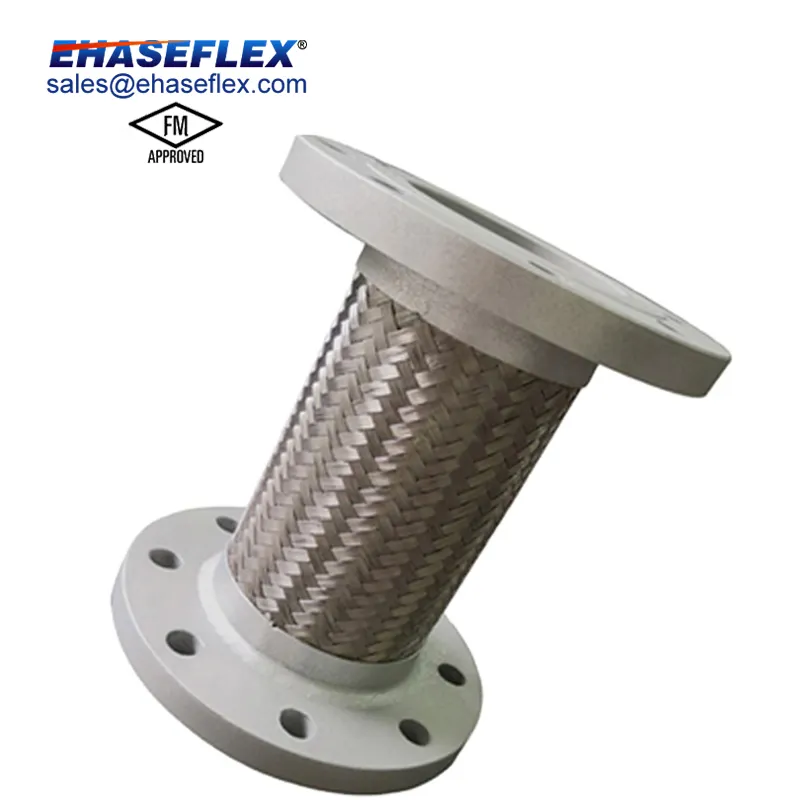FM Approved EH-600M-L/600M-LH SUS304 stainless-steel metal flexible joint With Floating Flange